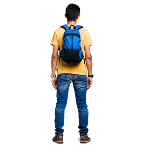 Random Person With Backpack PNG 06252024