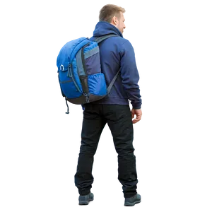 Random Person With Backpack PNG Xvd