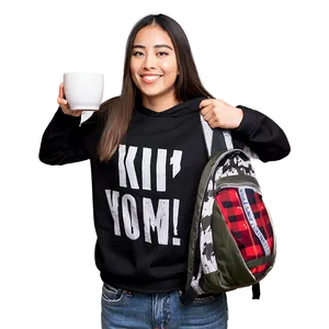 Random Person With Coffee Mug Png Giu PNG image