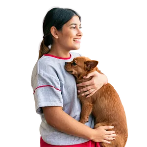 Random Person With Pets Png Ghn PNG image