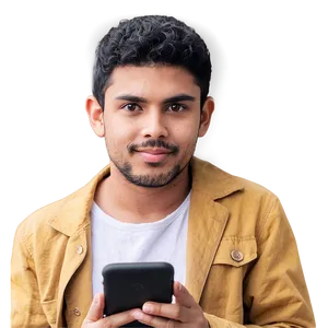 Random Person With Smartphone PNG Uco71 PNG