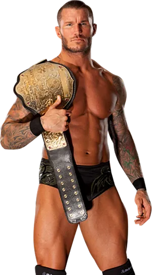 Randy Orton Champion Belt Pose PNG