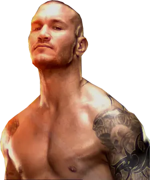 Randy Orton Tattooed Wrestler Portrait