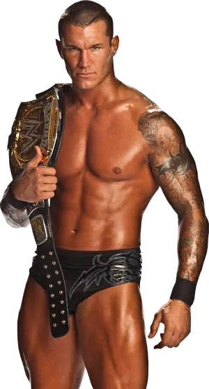 Randy Orton W W E Champion Pose PNG