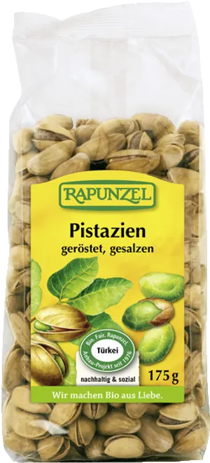 Rapunzel Brand Roasted Salted Pistachios Package PNG image