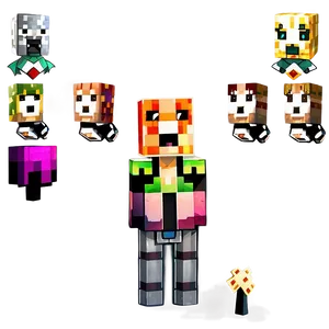 Rare Minecraft Characters PNG 26 PNG