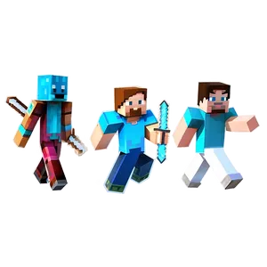 Rare Minecraft Characters PNG Lux75 PNG