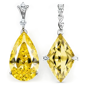 Rare Yellow Diamond Collection PNG 22