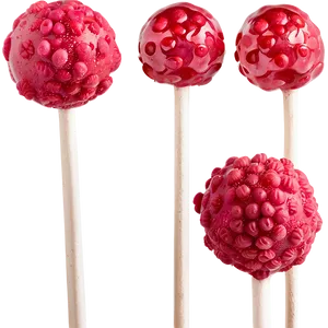 Raspberry Cake Pops PNG Rgo PNG