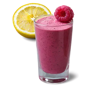 Raspberry Lemon Smoothie PNG Wqs42