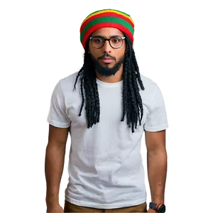 Rasta Hat With Braids PNG 94