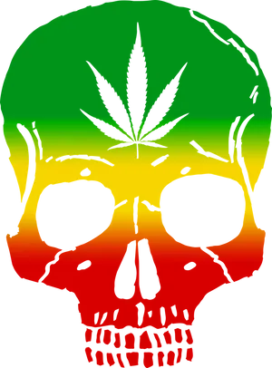 Rasta_ Skull_with_ Cannabis_ Leaf PNG image