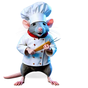 Rat Chef Cooking Png 55 PNG image