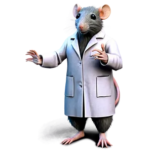 Rat In Lab Coat Png 05042024 PNG image