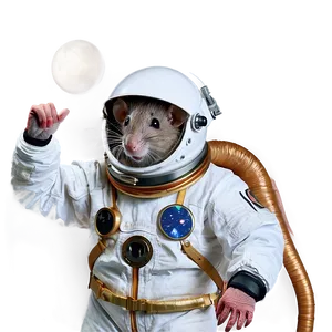 Rat In Space Suit Png 05042024 PNG image