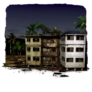 Ravaged Urban Landscape PNG 13 PNG