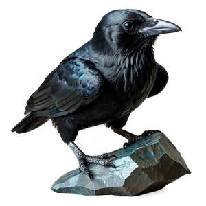 Raven Carrying Gemstone Png 06122024 PNG image