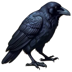 Raven Drawing PNG Vrn