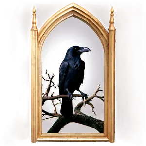 Raven In Gothic Style Png 06122024 PNG image