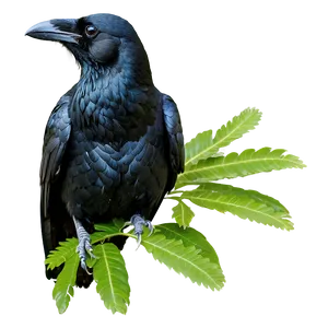 Raven In Nature PNG 05062024