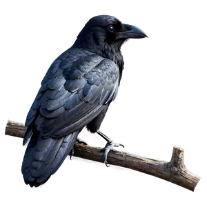 Raven In Nature PNG Itl