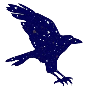 Raven Shaped Constellation PNG 06122024 PNG