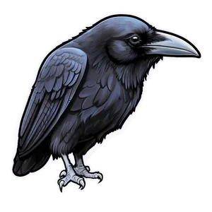 Raven Sketch PNG 05062024