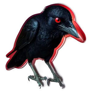 Raven With Red Eyes PNG Iob PNG