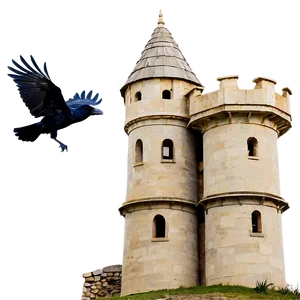 Ravens Surrounding Castle Png Obg68 PNG image