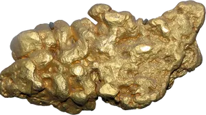 Raw Gold Nugget Texture PNG image