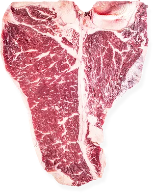 Raw T Bone Steak PNG image