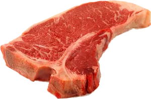 Raw T Bone Steak PNG image