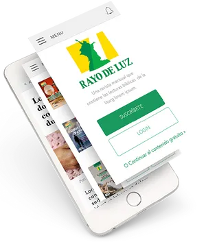 Rayode Luz Mobile Website Display PNG image