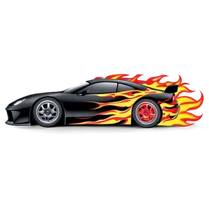 Rc Car With Flames Design Png Knn PNG image