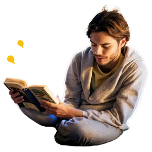 Reading Book In Bed Png Kvf PNG image