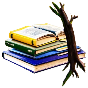Reading Books Stack PNG Aey PNG
