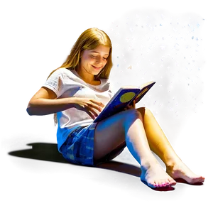 Reading Under The Stars Png 05212024 PNG image