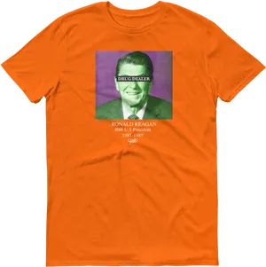 Reagan Drug Dealer Shirt Design PNG image