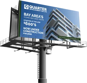 Real Estate Billboard Advertisement PNG image