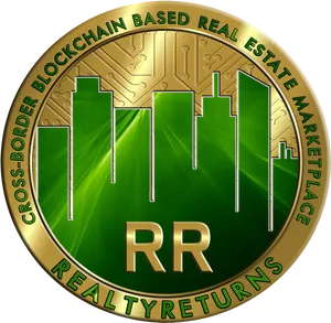 Real Estate Cryptocurrency Token PNG image