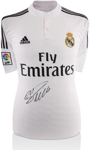 Real Madrid Adidas Jersey Signed PNG image