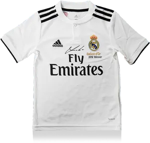 Real Madrid2018 Ballond Or Winner Jersey PNG image