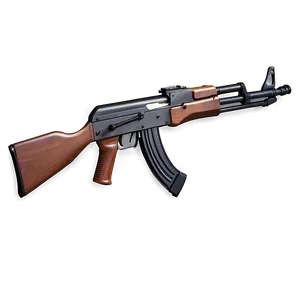 Realistic Ak 47 Weapon Png 05252024 PNG image