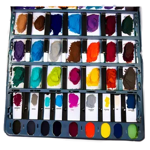 Realistic Art Palette Png 06212024 PNG image