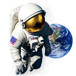 Realistic Astronaut PNG Mps