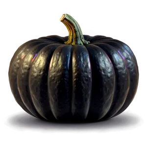 Realistic Black Pumpkin PNG 06282024