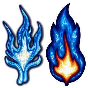 Realistic Blue Flames Png 37 PNG image