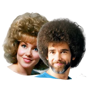 Realistic Bob Ross Hair Png 80 PNG image