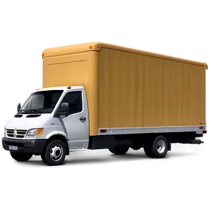 Realistic Box Truck Rendering Png 06132024 PNG image