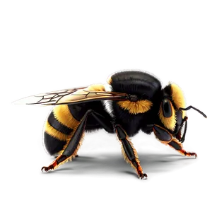 Realistic Bumblebee Insect PNG 40